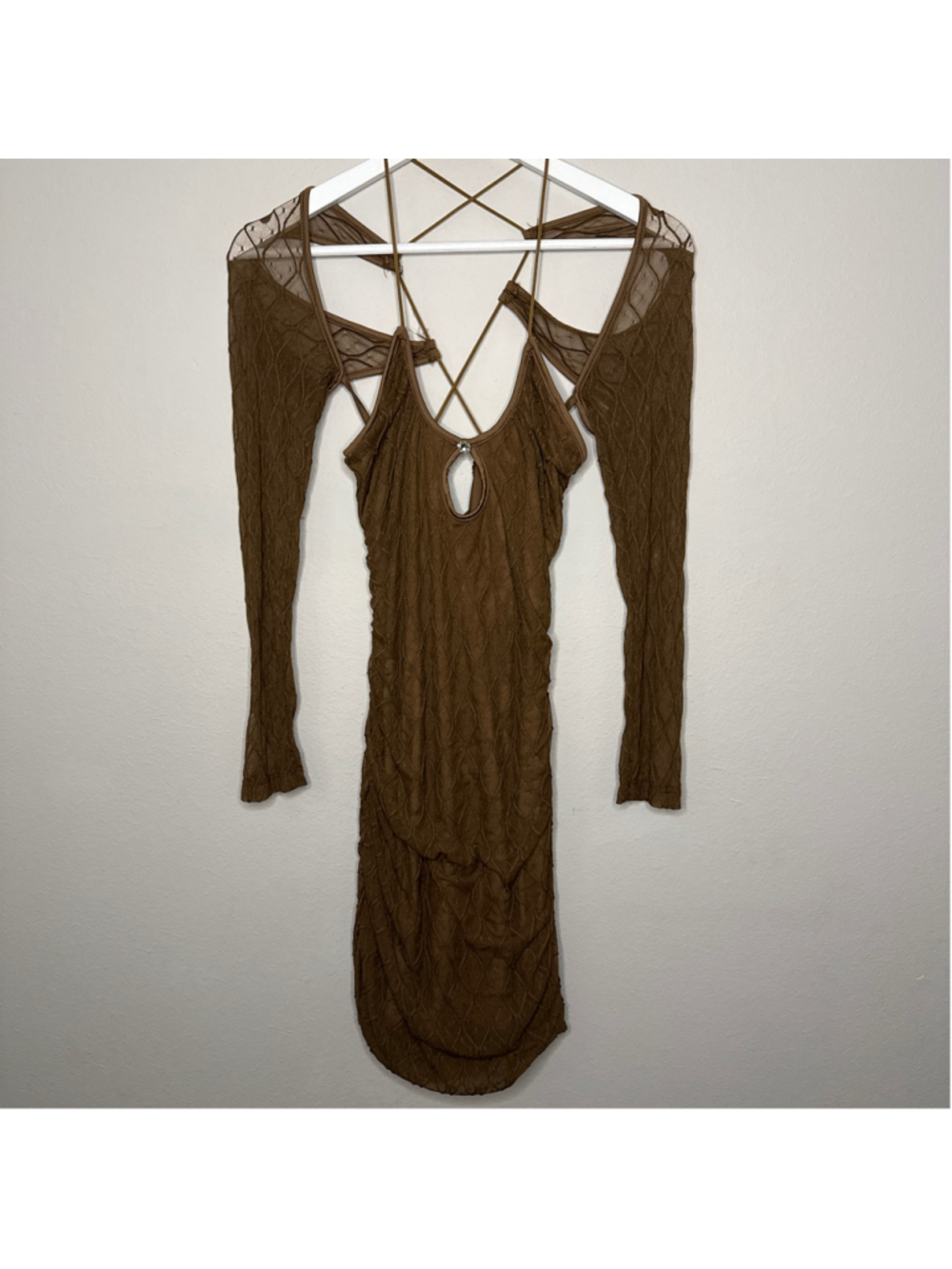 Women's SHEIN Brown Mini Dress Size L - [KC1054]